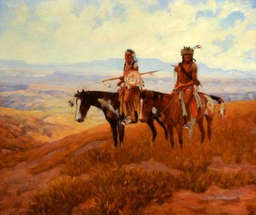 Lobo solitario oeste de América Pinturas al óleo
